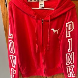Victorias Secret Pink Zip-Up Hoodie - M